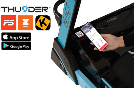 Bandă de alergare electrică THUNDER REACT-DS-TFT-BLACK