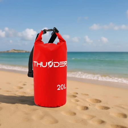 Sac impermeabil 20 L THUNDER roșu