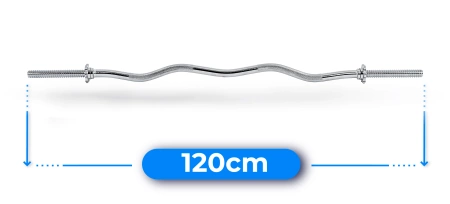 Bară filetată ușor curbată 120 cm 30 mm THUNDER
