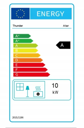 Sobă de fontă pe lemne ATAR 10 kW