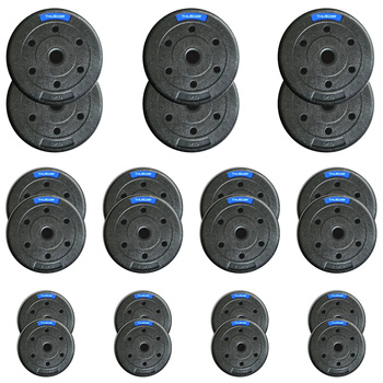 Set de greutăți bituminoase marca THUNDER 6x5 kg + 8x2,5 kg + 8x1,25 kg