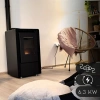Sobă pe peleți LEYLA BLACK 6,3 kW
