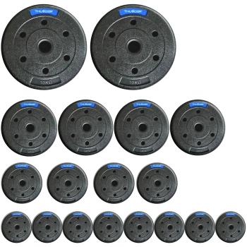 Set de greutăți bituminoase marca THUNDER 2x10 kg + 4x5 kg + 4x2,5 kg + 8x1,25 kg