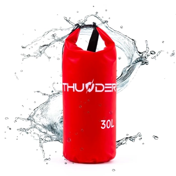 Sac impermeabil 30 L THUNDER roșu
