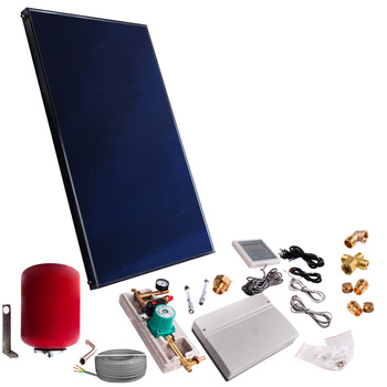 Kit solar cu un panou plat de 2m² fără cablu solar și fără rezervor