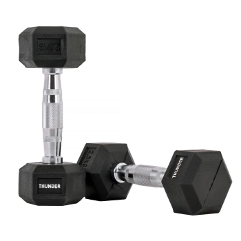 Ganteră hexagonală 2.5 kg THUNDER 