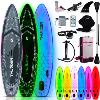 Placă SUP 320cm THUNDER MOSSA cu iluminare LED