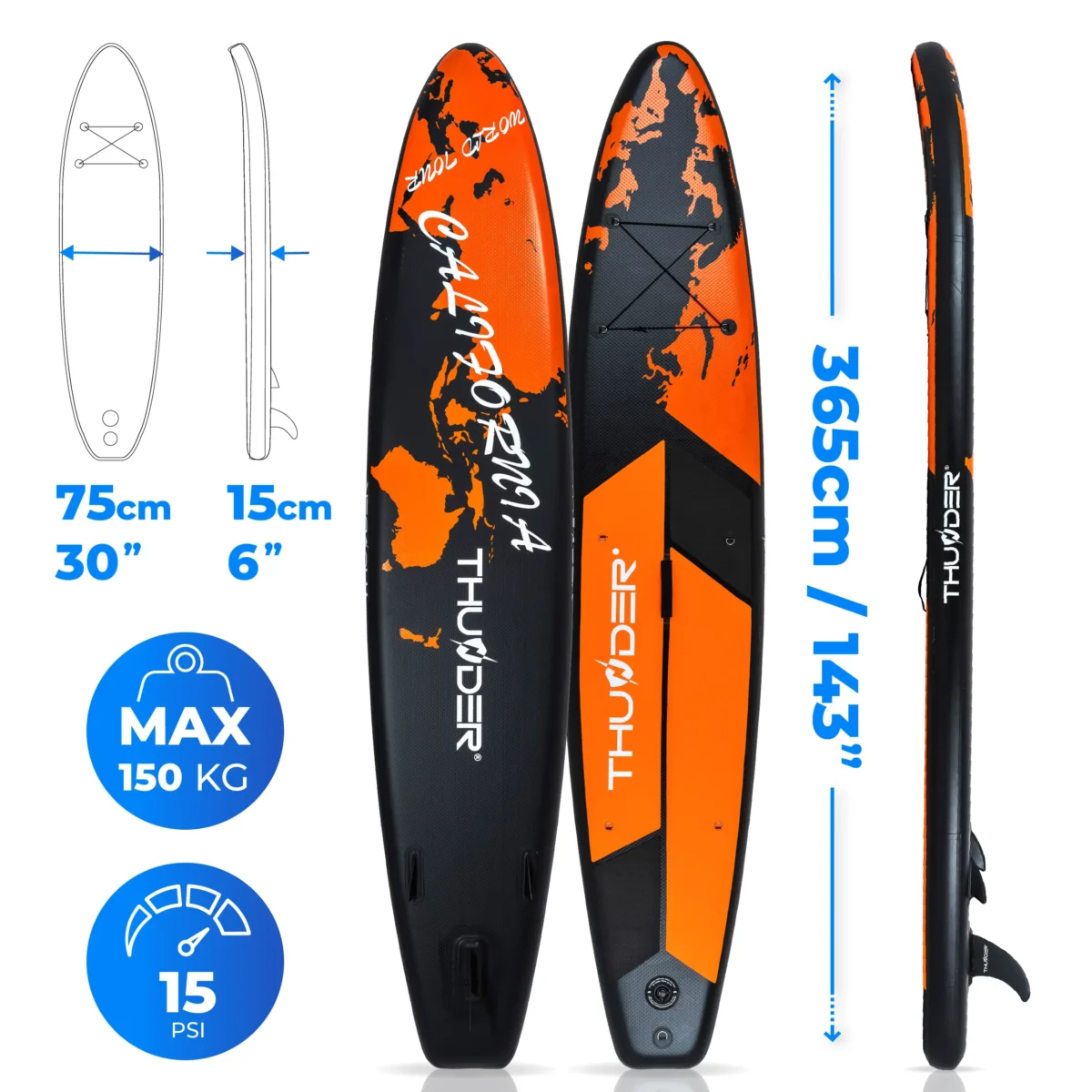 Thunder Placă SUP EARTH 365 - imagine 3