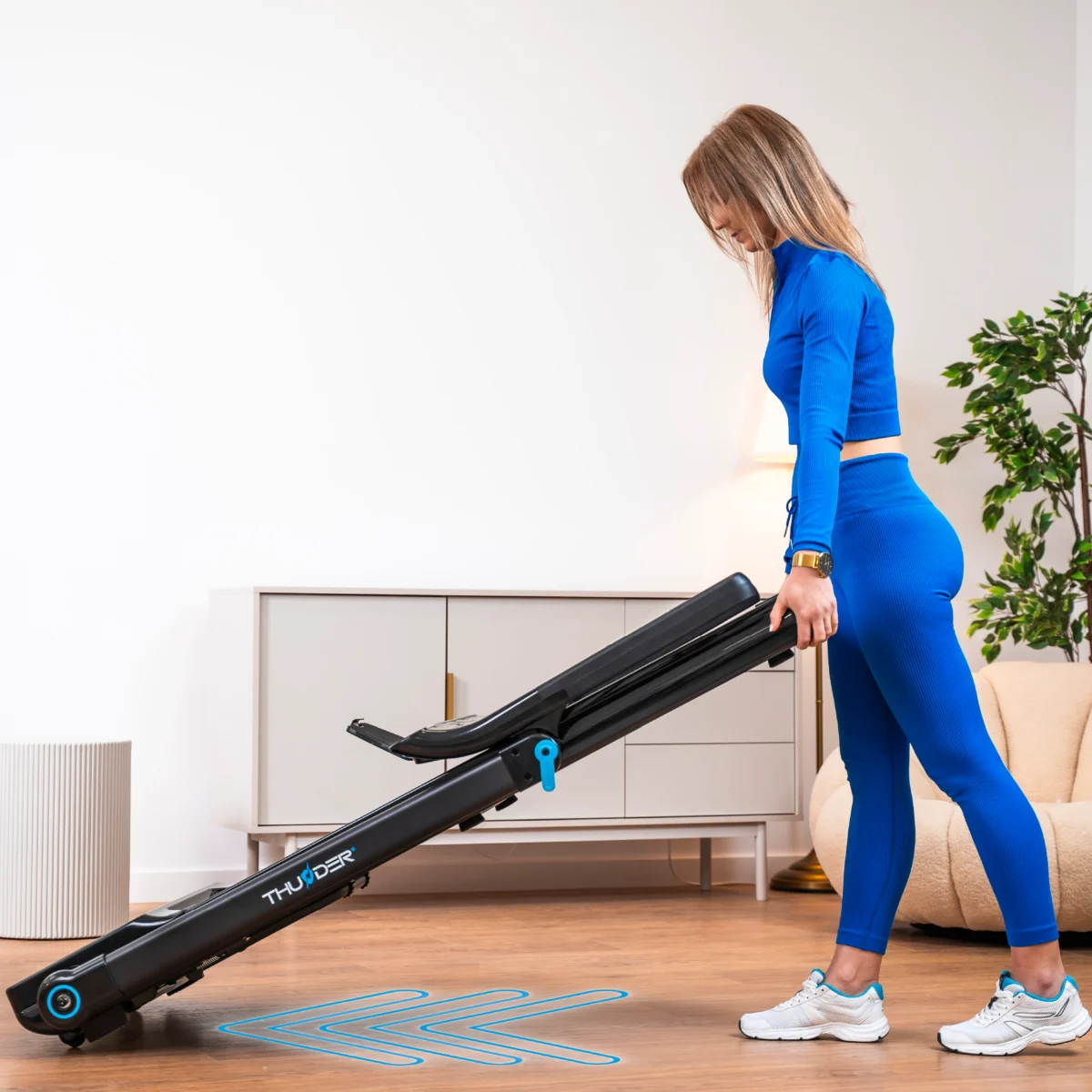 Bandă de alergare electrică THUNDER ULTRA-BLACK - imagine 3