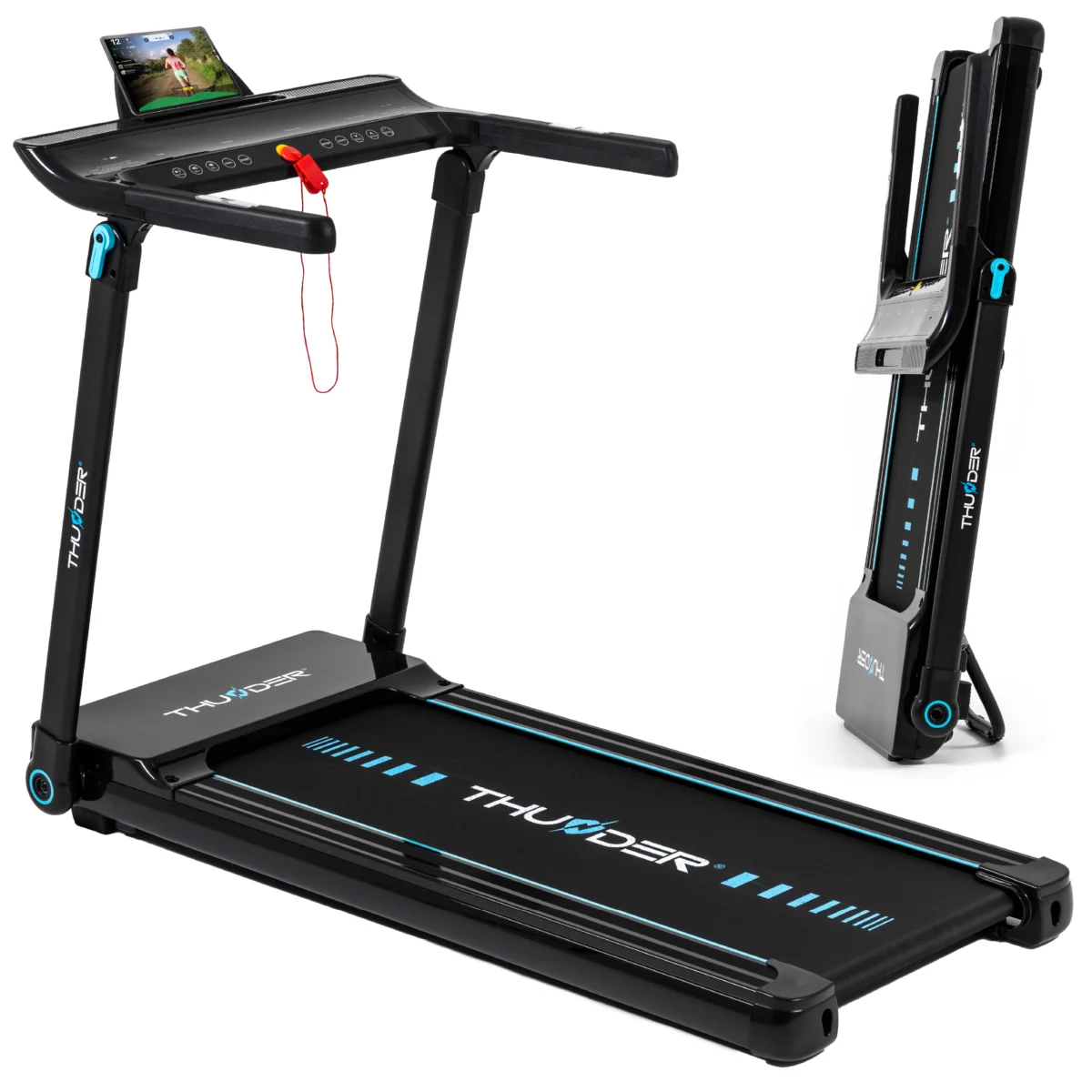 Bandă de alergare electrică THUNDER ULTRA-BLACK