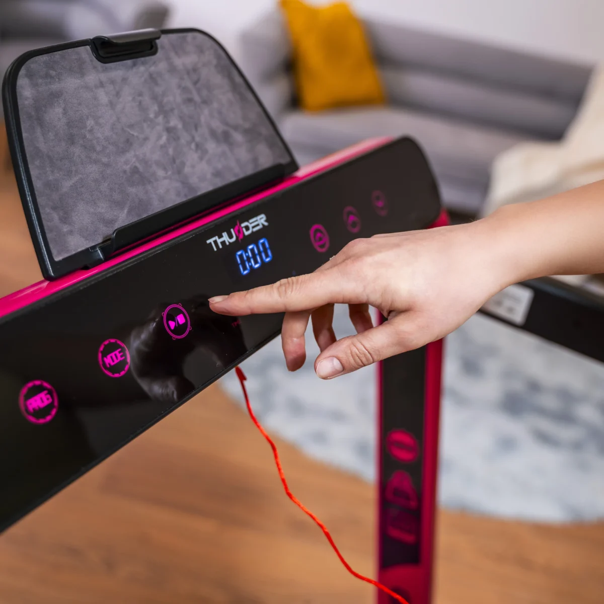 Bandă de alergare electrică THUNDER RACE-PINK - imagine 7