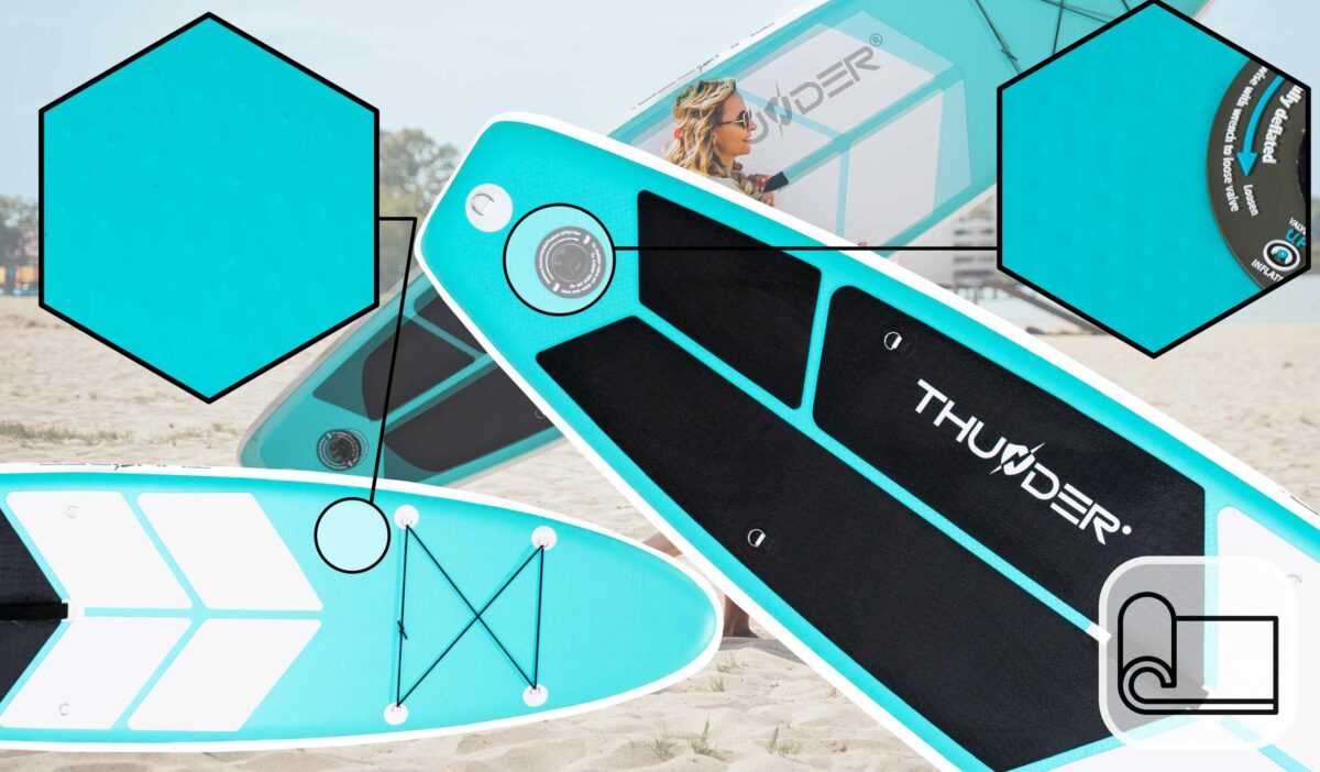 Thunder Placă SUP COAST MINT 320 - imagine 13