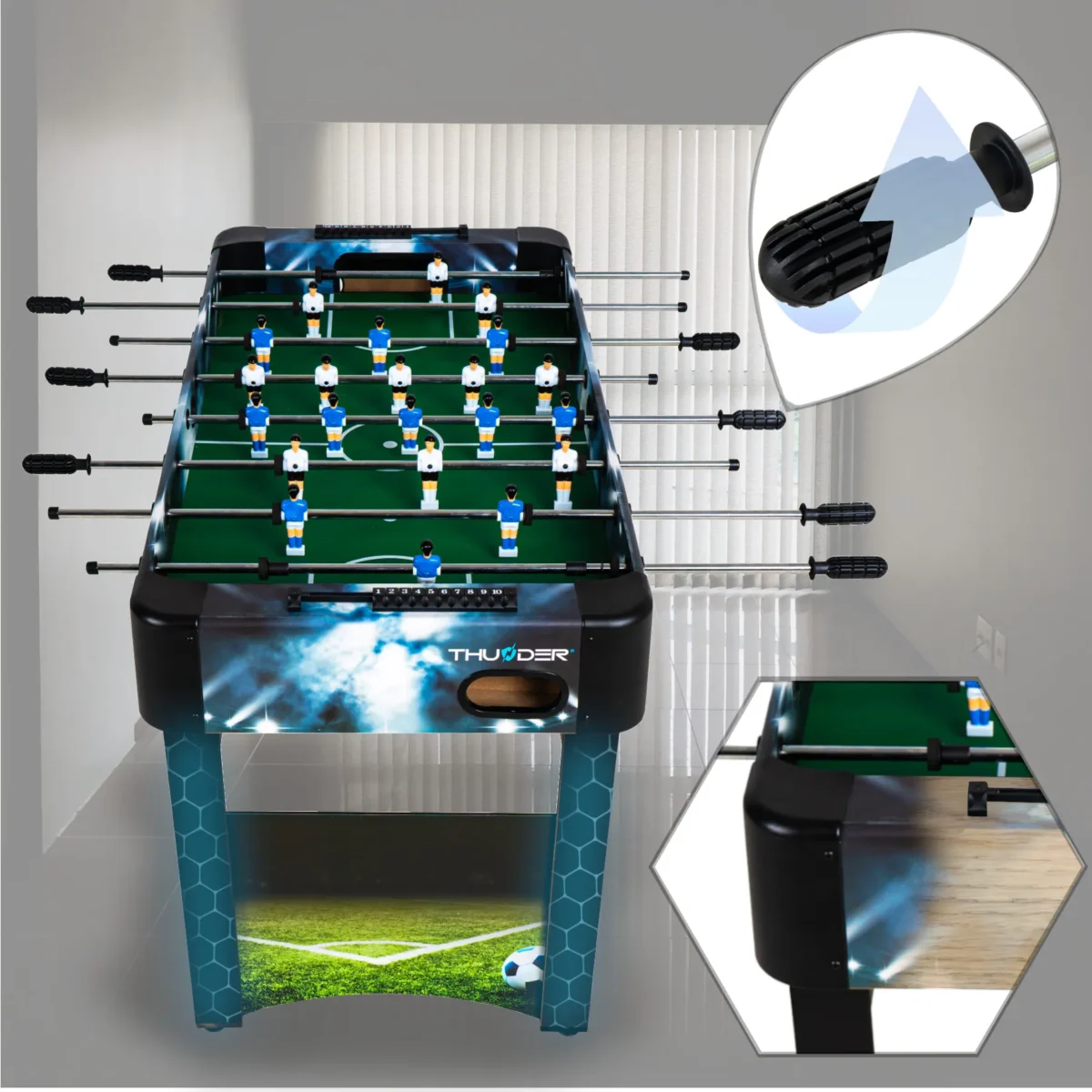 Masa de fotbal THUNDER 4FT LIGHT - imagine 8