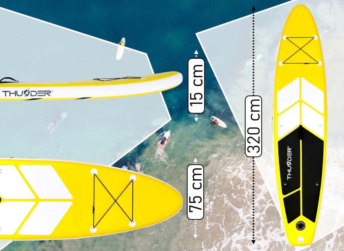 Thunder Placă SUP COAST YELLOW 320 - imagine 3