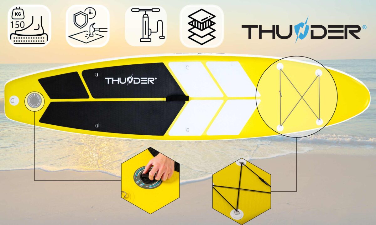 Thunder Placă SUP COAST YELLOW 320 - imagine 11