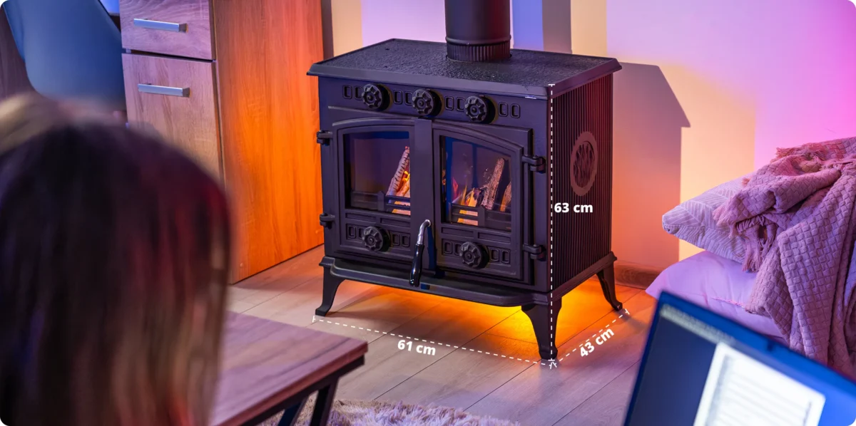 Șemineu din fontă pe lemne Atar 10kW - imagine 10