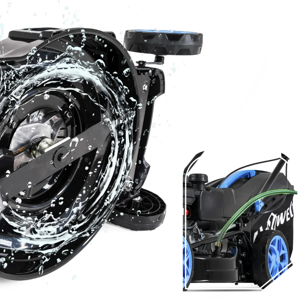 Mașină de tuns iarbă pe benzină Hexwelt 53 cm 4,4 kW cu tracțiune - imagine 4