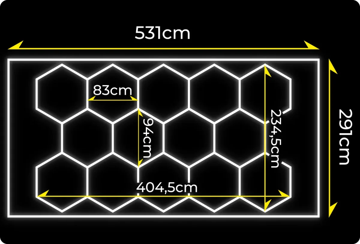 Sistem de iluminat modular LumiOn LO-1 531 x 291 cm - imagine 2