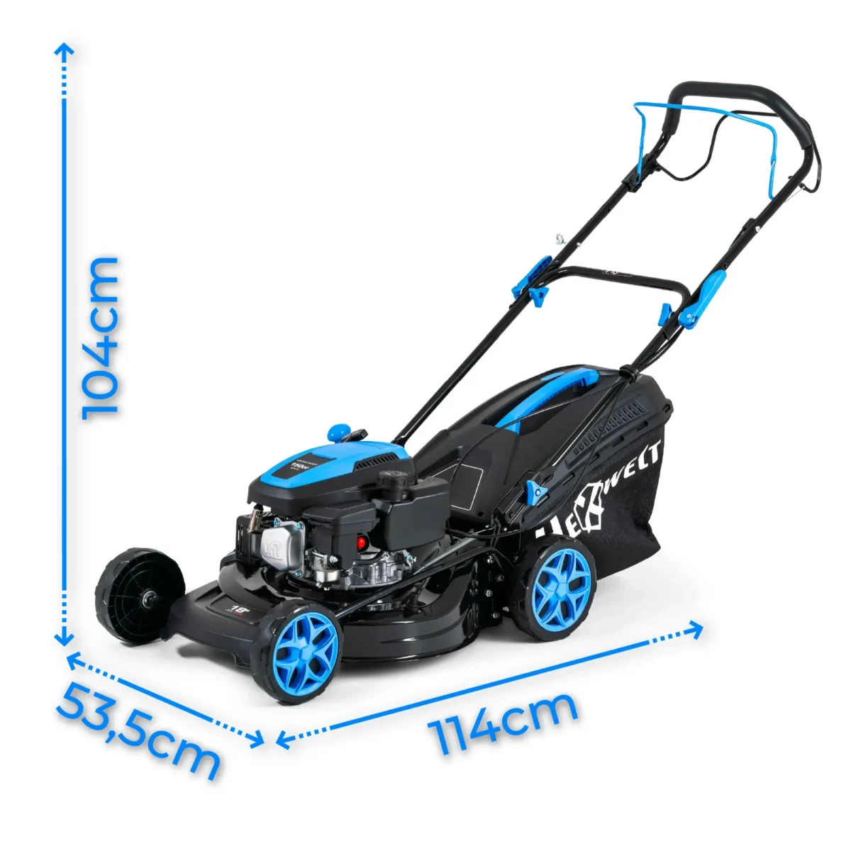 Mașină de tuns iarba pe benzină Hexwelt 46cm 2.6kW cu tracțiune - imagine 4
