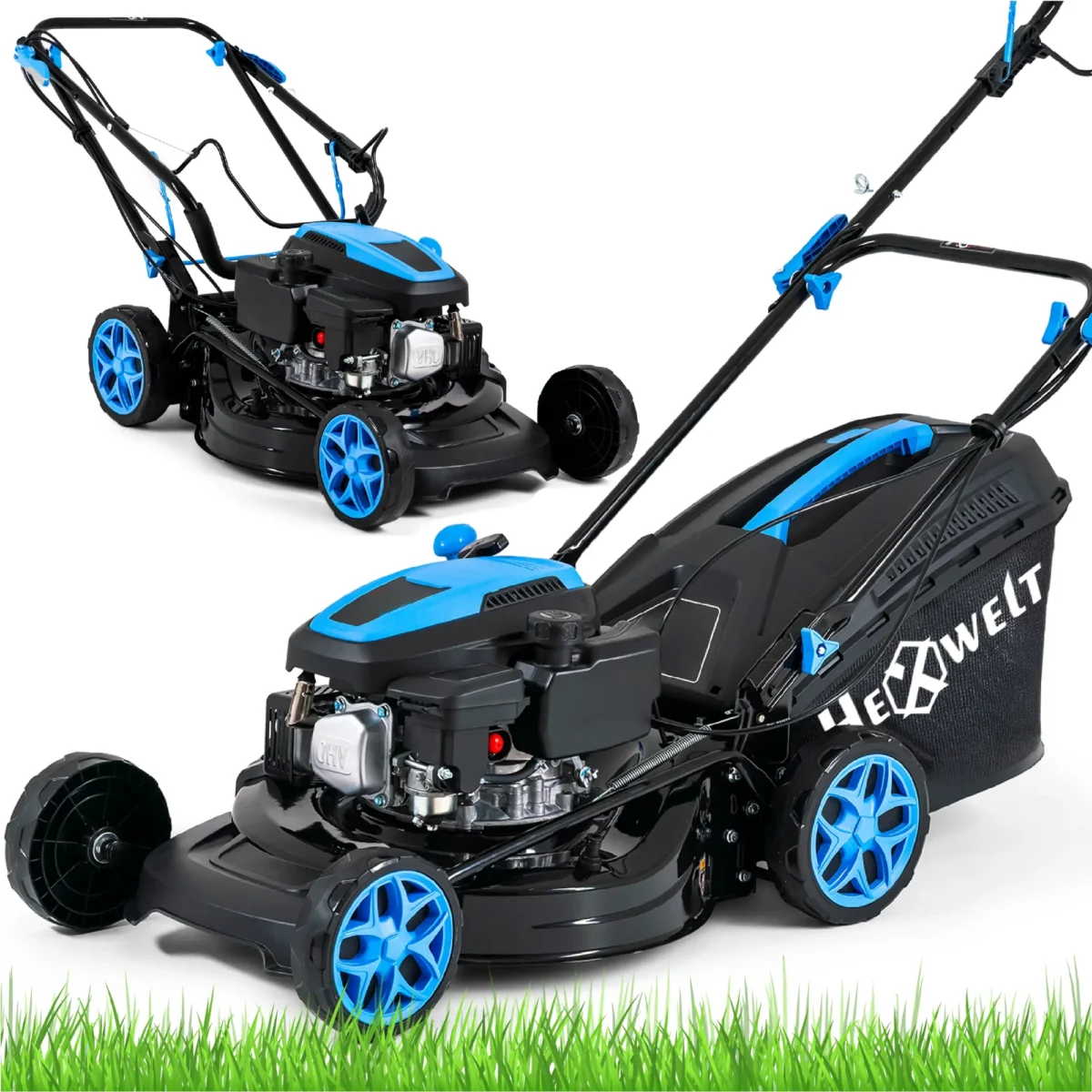 Mașină de tuns iarba pe benzină Hexwelt 46cm 2.6kW cu tracțiune - imagine 9
