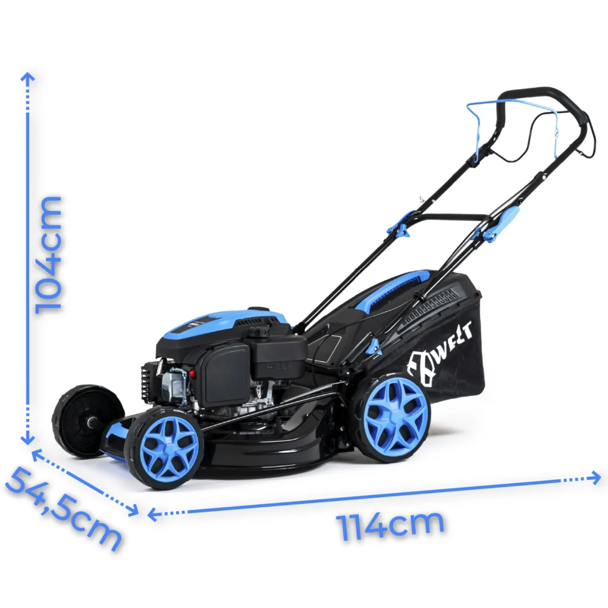Mașină de tuns iarbă pe benzină Hexwelt 51 cm 3,8 kW cu tracțiune - imagine 4