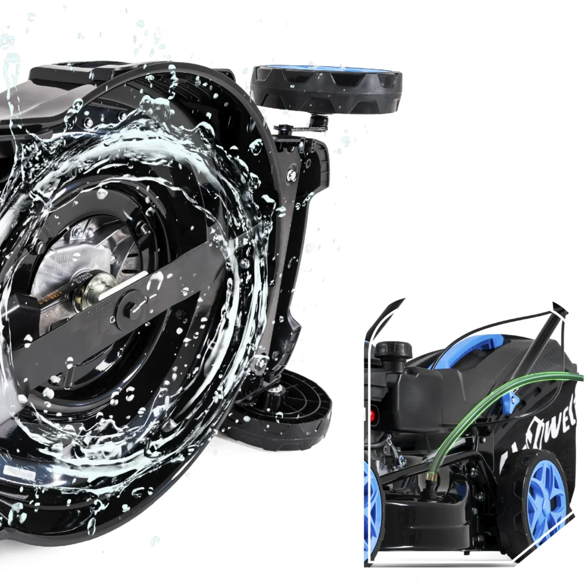 Mașină de tuns iarbă pe benzină Hexwelt 51 cm 3,8 kW cu tracțiune - imagine 6