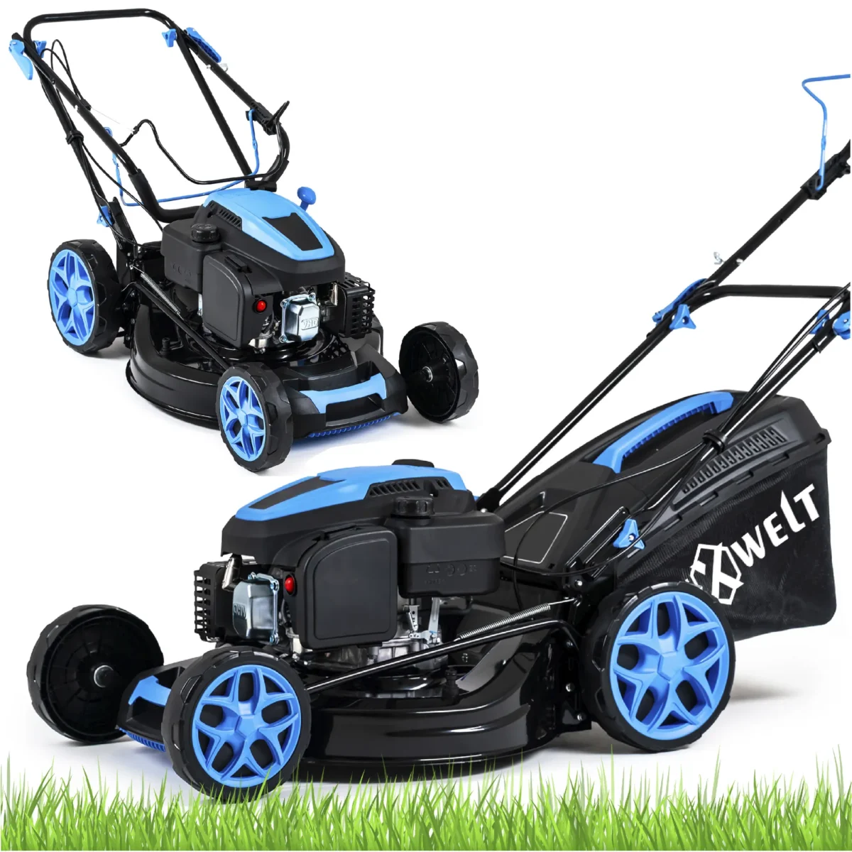 Mașină de tuns iarbă pe benzină Hexwelt 51 cm 3,8 kW cu tracțiune - imagine 9