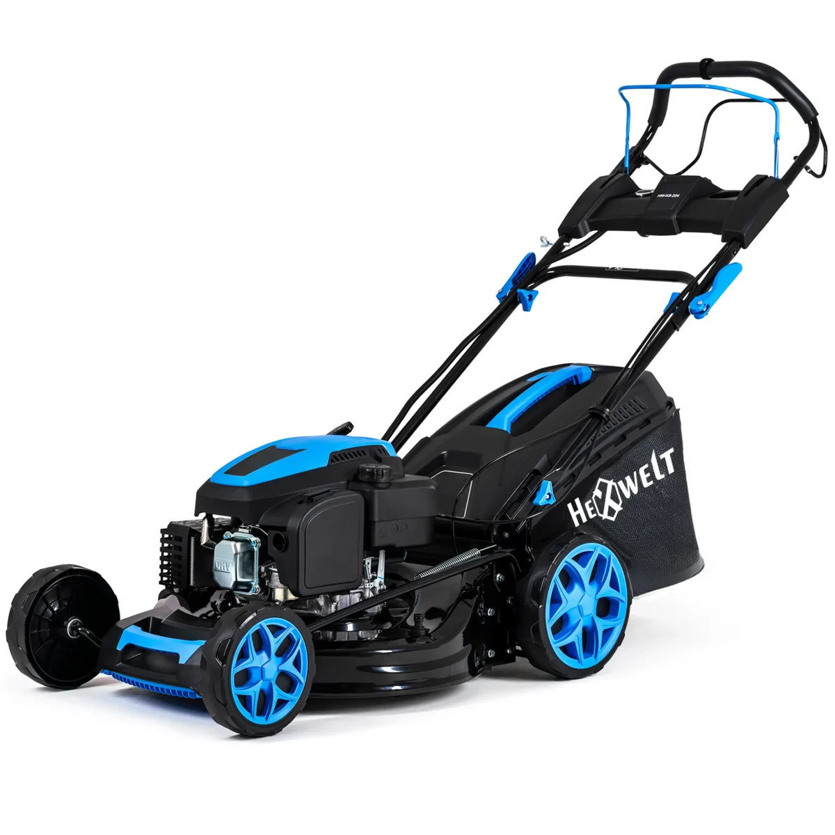 Mașină de tuns iarbă pe benzină Hexwelt 53 cm 4,4 kW cu tracțiune