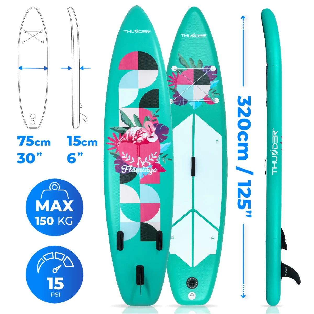 Thunder Placă SUP FLAMI 320 - imagine 7