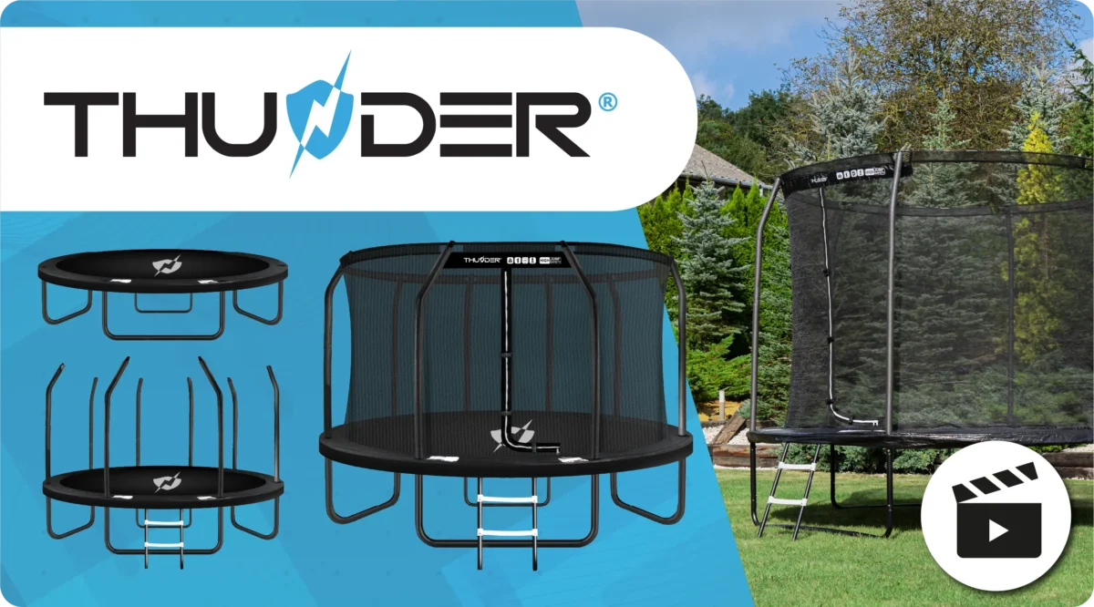 Trambulină THUNDER INSIDE ELITE 14FT (427 cm) BLACK - imagine 11